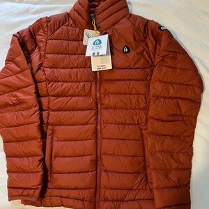 NWT Sierra Designs Whitney 800 Fill Down Hoodie Jacket Women's XS Burnt Henna